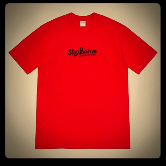 Supreme Stay Positive Tee natural Mサイズ | angeloawards.com